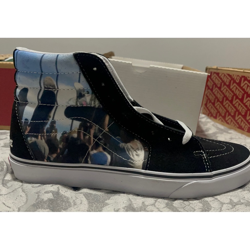 🥑Vans Sk8-Hi Frances Stark/Black Men’s size 11